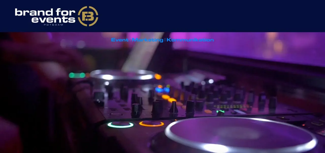 Webseite von brand for events Potsdam, umgesetzt von Liratech